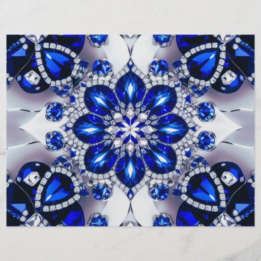 Flyer met Blauw Wit Kleuren Design (Achterkant)