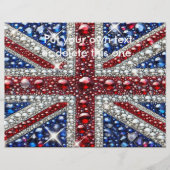 Flyer met Britse kleuren ontwerp (Voorkant)