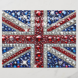 Flyer met Britse kleuren ontwerp