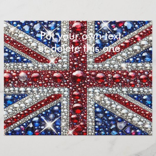 Flyer met Britse kleuren ontwerp (Voorkant)