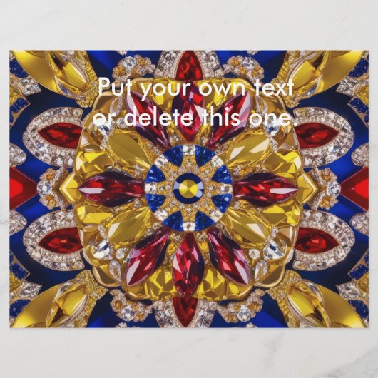 Flyer met Colombia Kleuren Design (Voorkant)