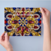 Flyer met Colombia Kleuren Design (Hand)