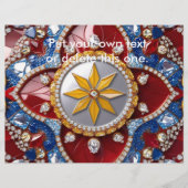 Flyer met Colombiaanse kleuren Design (Voorkant)