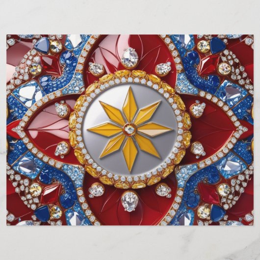 Flyer met Colombiaanse kleuren Design (Achterkant)