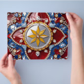 Flyer met Colombiaanse kleuren Design (Hand)