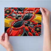 Flyer met Duitsland Kleuren Design (Hand)