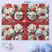 Flyer met Engels Rozen Design (Enkel)