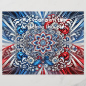 Flyer met Franse kleuren Design (Voorkant)