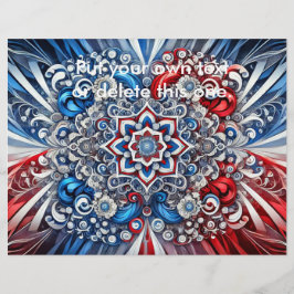 Flyer met Franse kleuren Design