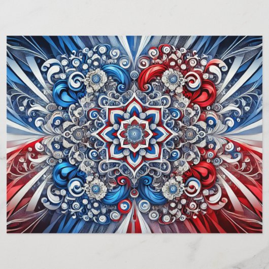 Flyer met Franse kleuren Design (Achterkant)