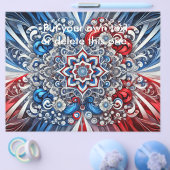 Flyer met Franse kleuren Design (Enkel)