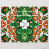 Flyer met Ierland Kleuren Design (Voorkant)