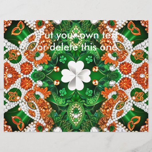 Flyer met Ierland Kleuren Design (Voorkant)