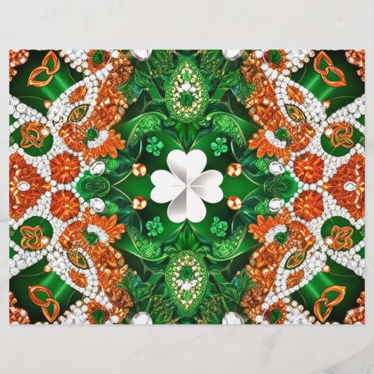 Flyer met Ierland Kleuren Design (Achterkant)