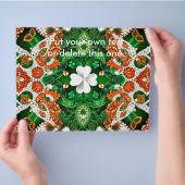 Flyer met Ierland Kleuren Design (Hand)