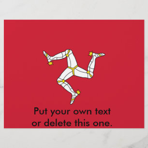 Flyer met Isle of Man flag, Verenigd Koninkrijk