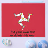 Flyer met Isle of Man flag, Verenigd Koninkrijk (Enkel)