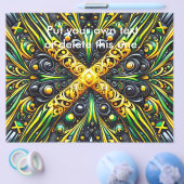 Flyer met Jamaicaanse kleuren ontwerp (Enkel)