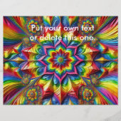 Flyer met LGBTQ kleuren ontwerp (Voorkant)