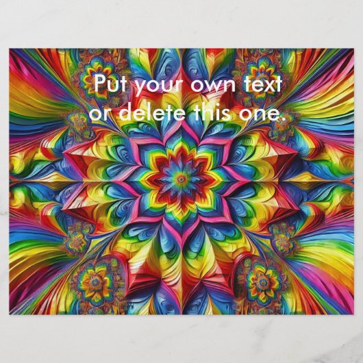 Flyer met LGBTQ kleuren ontwerp (Voorkant)