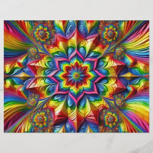 Flyer met LGBTQ kleuren ontwerp (Achterkant)