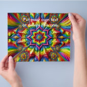 Flyer met LGBTQ kleuren ontwerp (Hand)