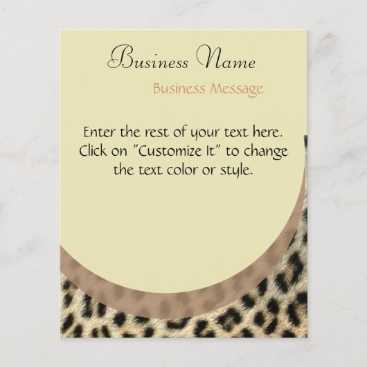 Flyer met luipaardprint (Voorkant)