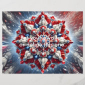 Flyer met Noorse kleuren Design (Voorkant)