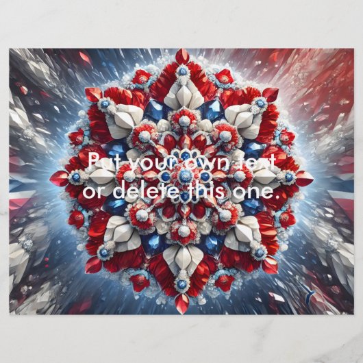 Flyer met Noorse kleuren Design (Voorkant)