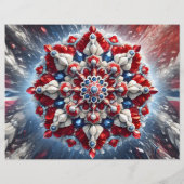 Flyer met Noorse kleuren Design (Achterkant)