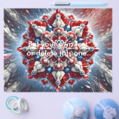 Flyer met Noorse kleuren Design (Enkel)