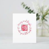 Flyer met qr-code en kerstverkoop op maat (Staand voorkant)