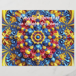 Flyer met Roemeense kleuren Design