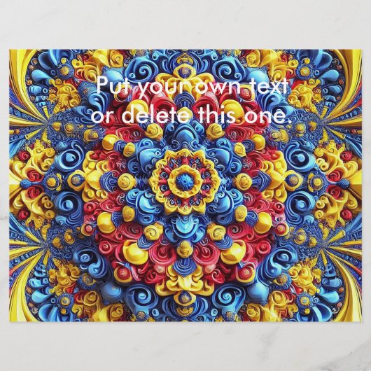 Flyer met Roemeense kleuren Design (Voorkant)