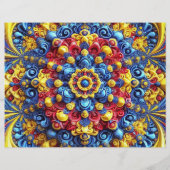 Flyer met Roemeense kleuren Design (Achterkant)