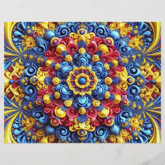 Flyer met Roemeense kleuren Design (Achterkant)