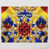 Flyer met Roemeense kleuren Design (Voorkant)