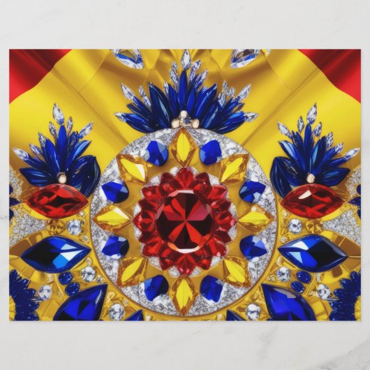 Flyer met Roemeense kleuren Design (Achterkant)