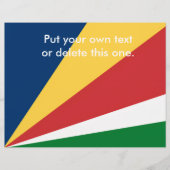 Flyer met Seychellen Kleuren Design (Voorkant)