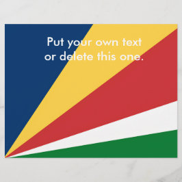 Flyer met Seychellen Kleuren Design