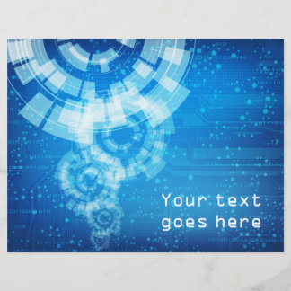 flyer met technische stijl