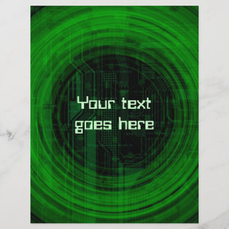 flyer met technische stijl