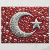 Flyer met Turkse kleuren Design (Achterkant)