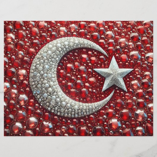 Flyer met Turkse kleuren Design (Achterkant)