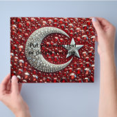 Flyer met Turkse kleuren Design (Hand)