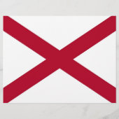 Flyer met vlag van Alabama, VS (Achterkant)