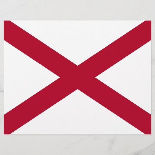 Flyer met vlag van Alabama, VS (Achterkant)