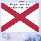 Flyer met vlag van Alabama, VS (Enkel)