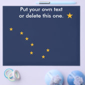 Flyer met vlag van Alaska, VS (Enkel)