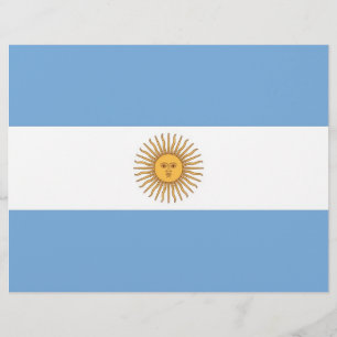 Flyer met vlag van Argentinië